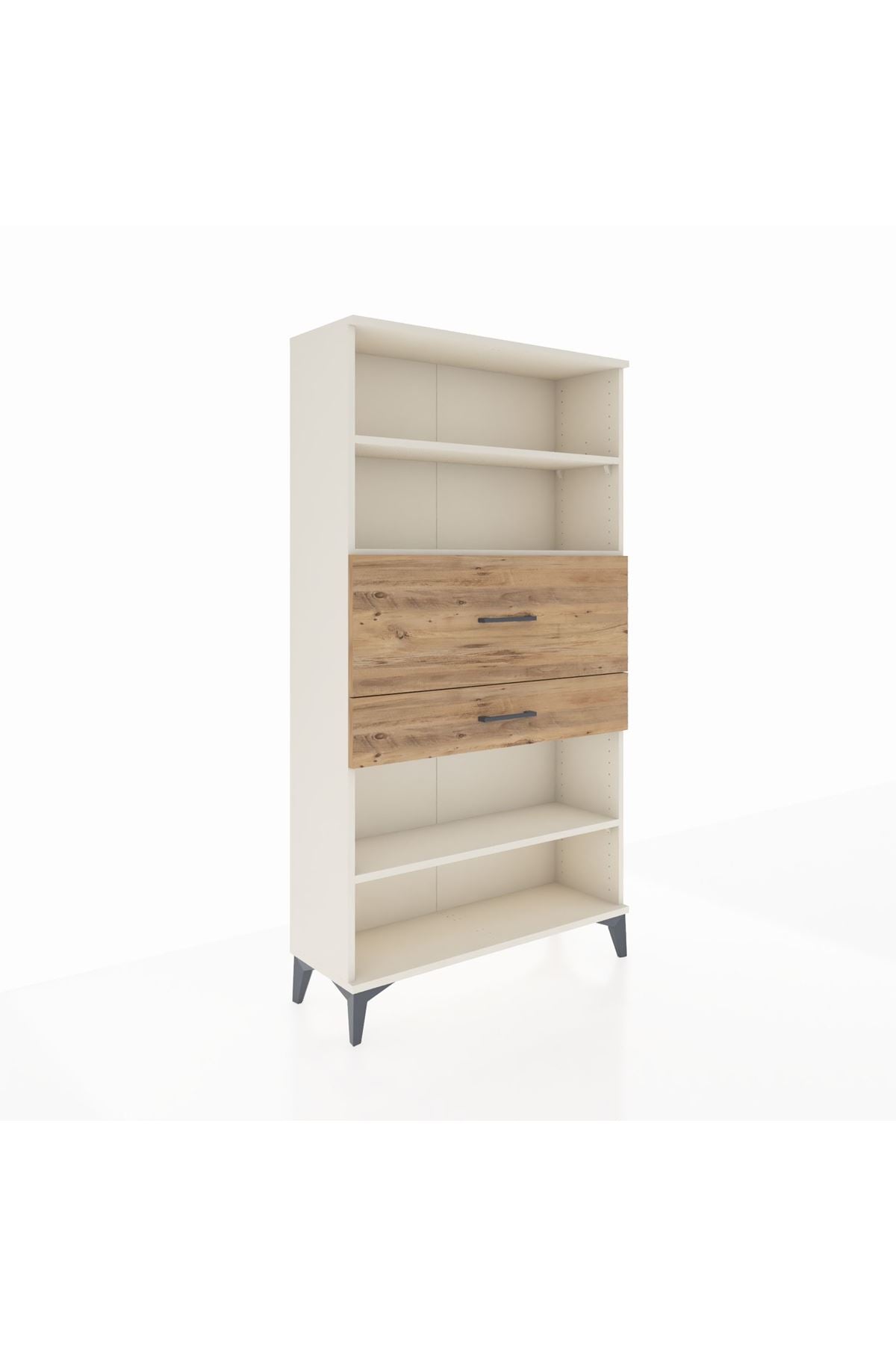 Arges Dolap 3 Raflı 2 Çekmeceli 88x30x163 - S21M173V3A