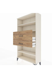 Arges Dolap 3 Raflı 2 Çekmeceli 88x30x163 - S21M173V3A