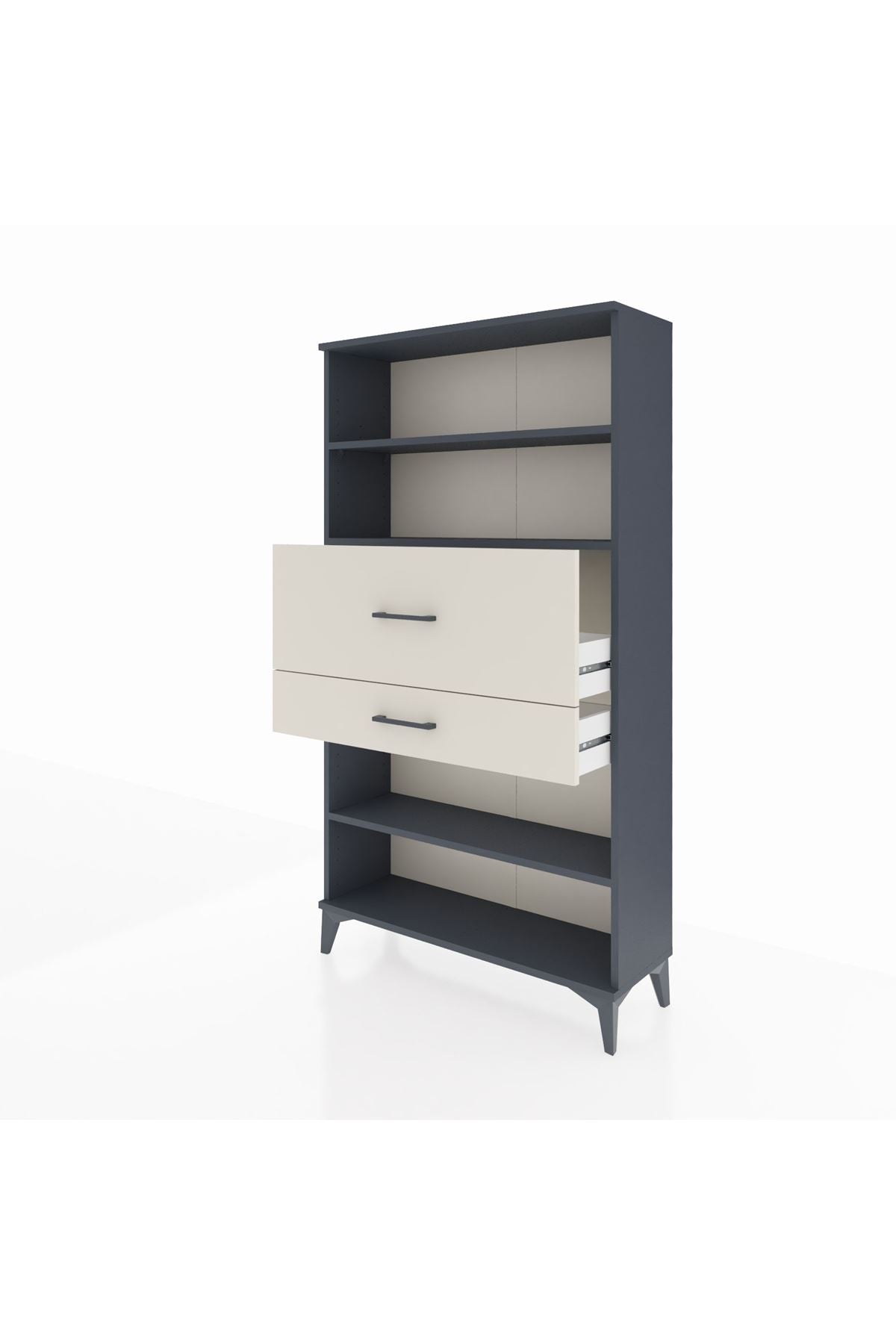 Arges Dolap 3 Raflı 2 Çekmeceli 88x30x163 - S21M173V4A