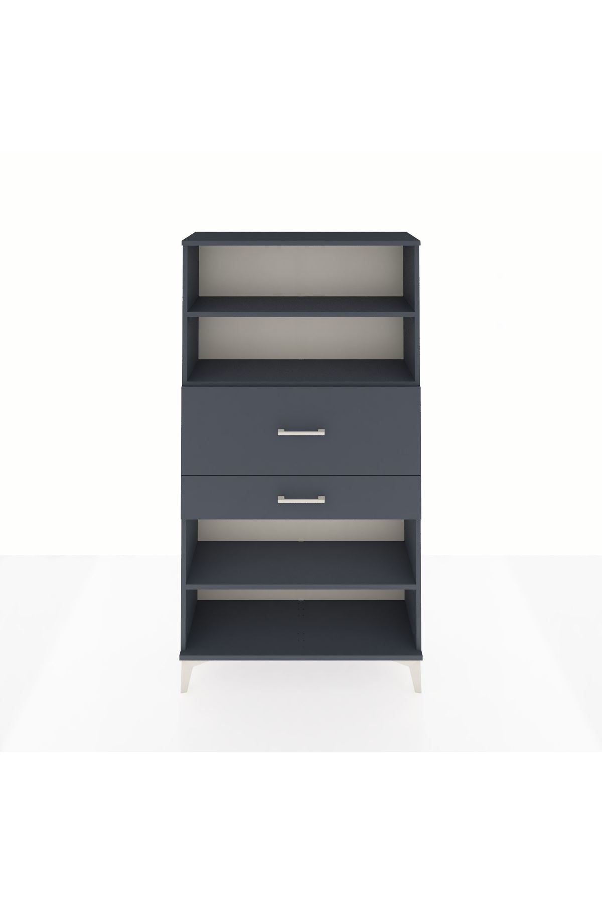 Arges Dolap 3 Raflı 2 Çekmeceli 88x30x163 - S21M173V5A