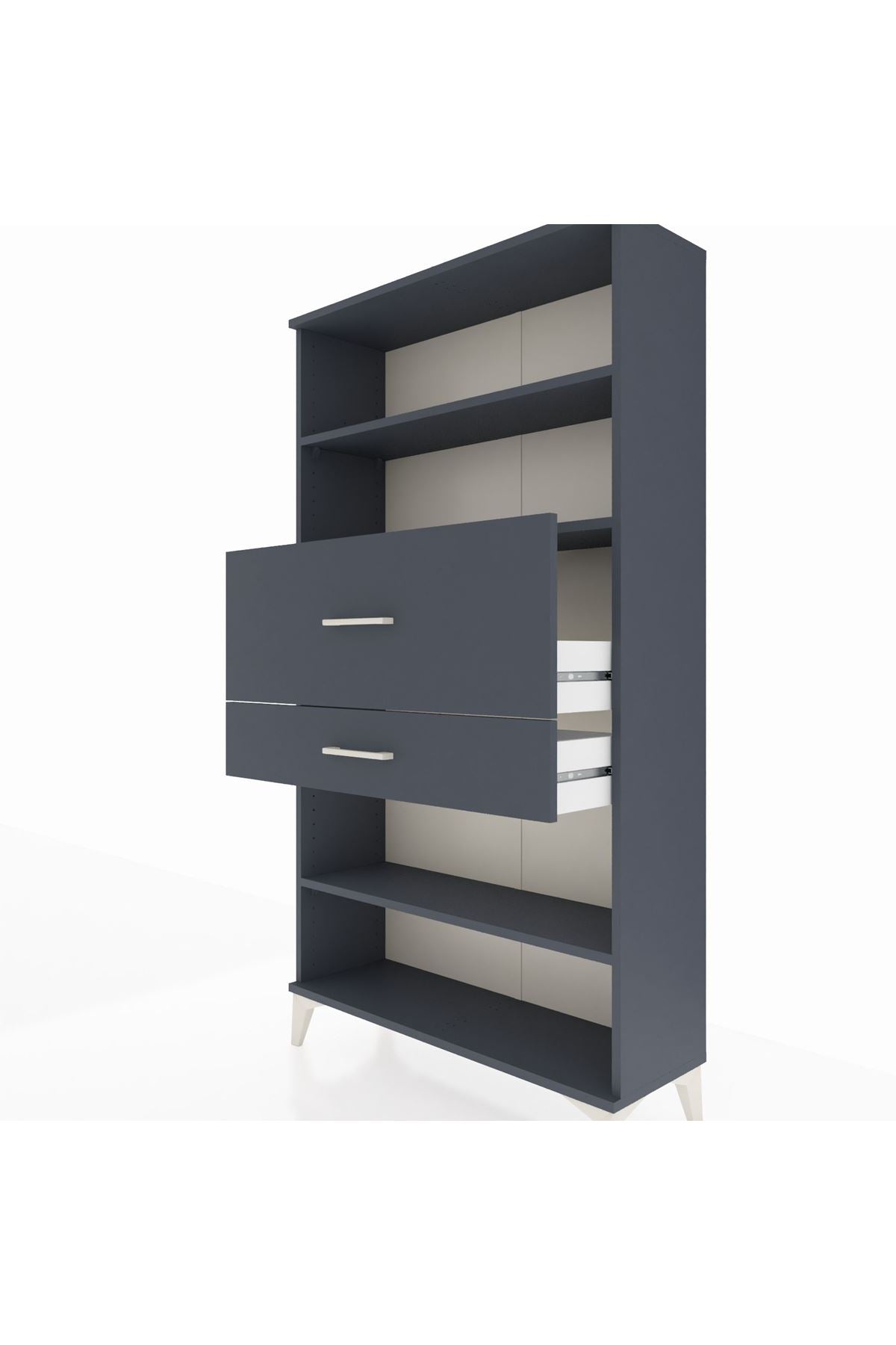 Arges Dolap 3 Raflı 2 Çekmeceli 88x30x163 - S21M173V5A