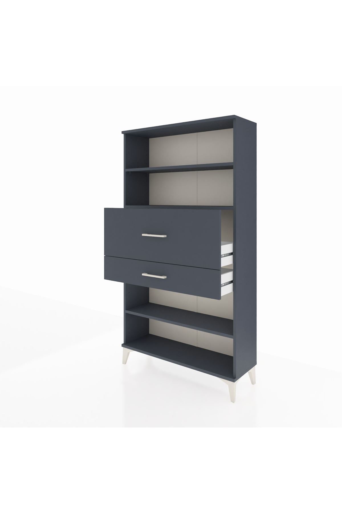 Arges Dolap 3 Raflı 2 Çekmeceli 88x30x163 - S21M173V5A