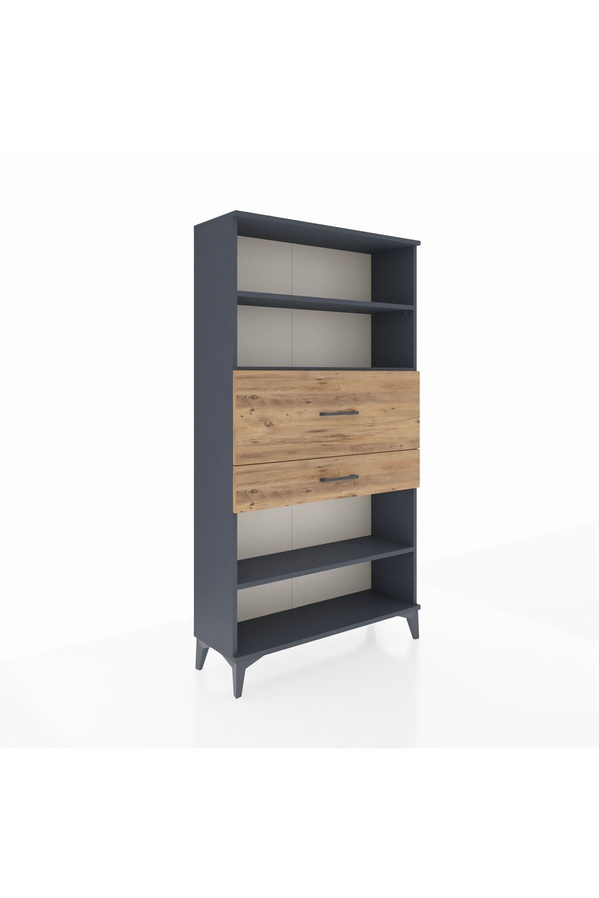 Arges Dolap 3 Raflı 2 Çekmeceli 88x30x163 - S21M173V6A