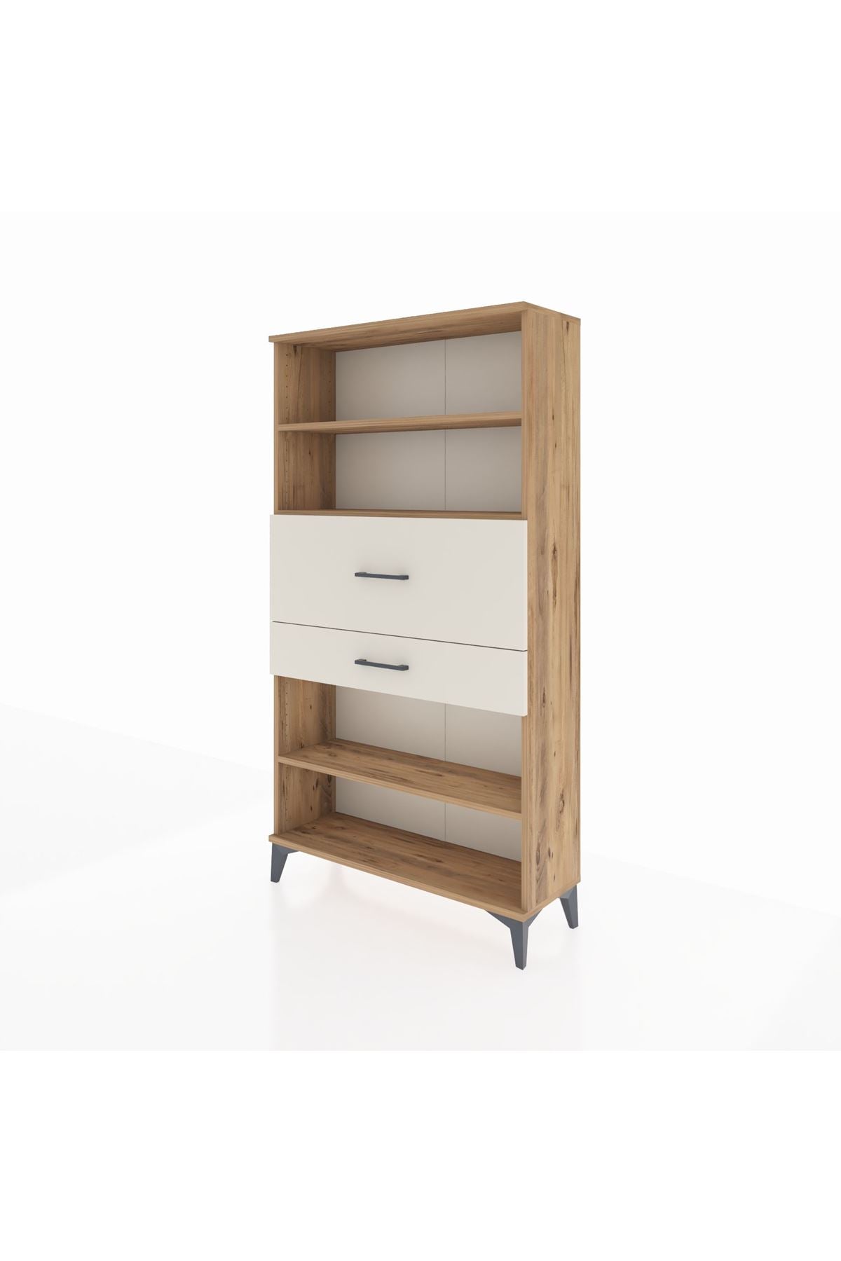 Arges Dolap 3 Raflı 2 Çekmeceli 88x30x163 - S21M173V7A