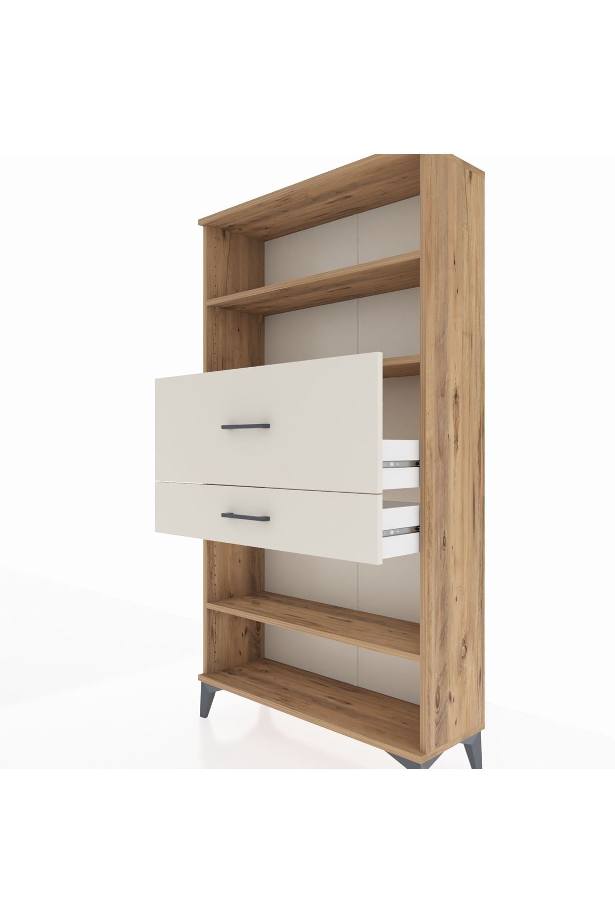 Arges Dolap 3 Raflı 2 Çekmeceli 88x30x163 - S21M173V7A