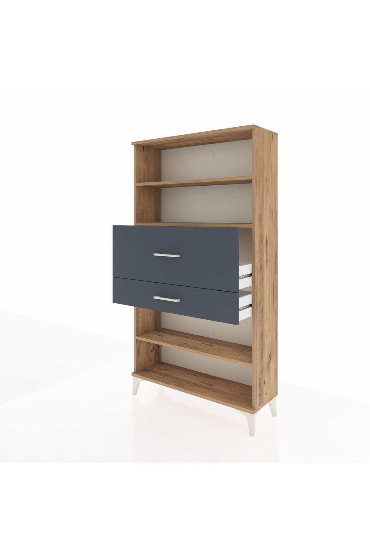 Arges Dolap 3 Raflı 2 Çekmeceli 88x30x163 - S21M173V8A