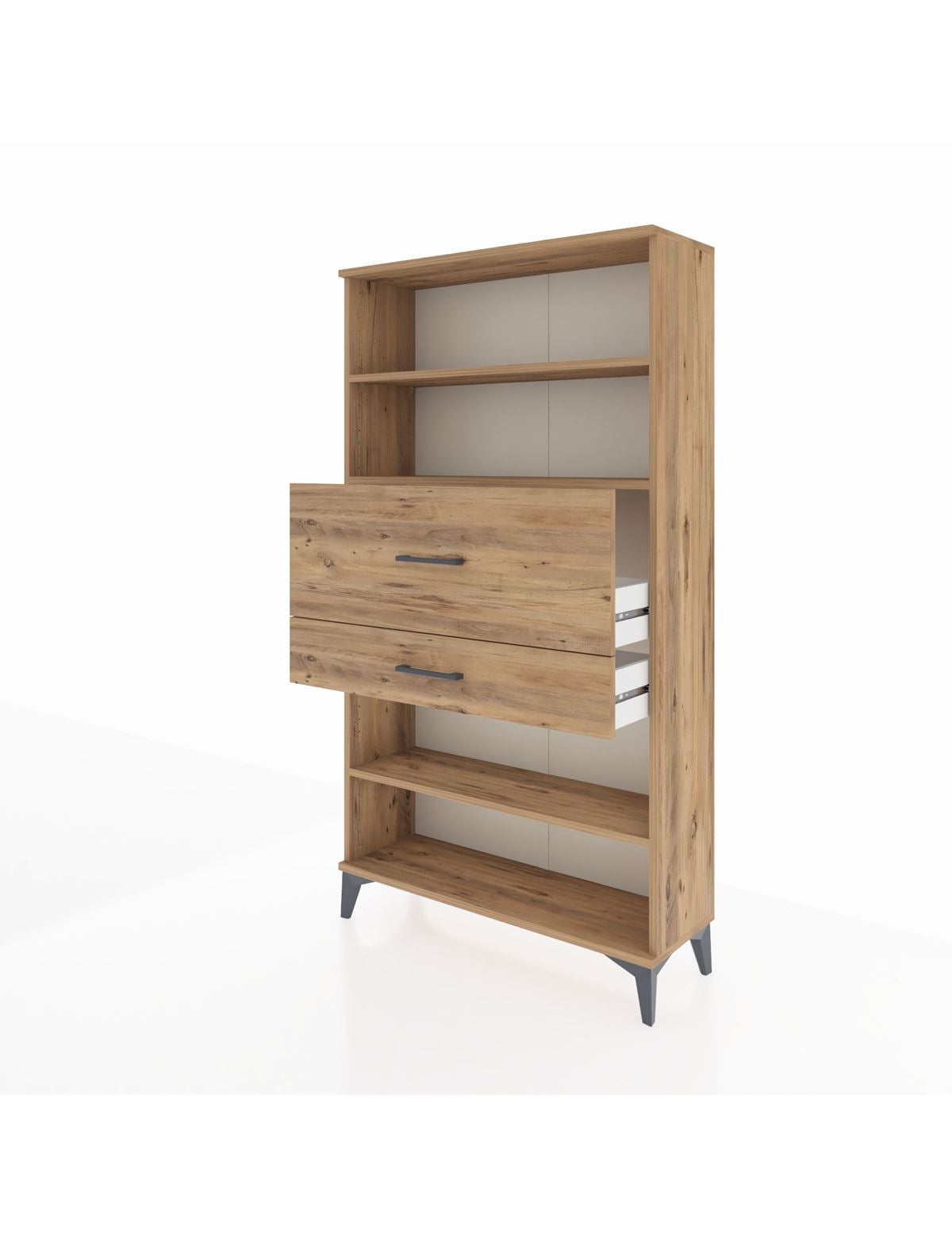 Arges Dolap 3 Raflı 2 Çekmeceli 88x30x163 - S21M173V9A