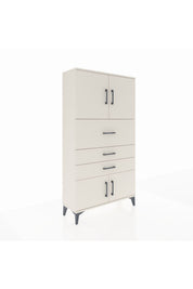 Arges Dolap 2 Raflı 3 Çekmeceli 4 Kapaklı 88x30x163 - S21M174V1A