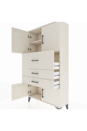 Arges Dolap 2 Raflı 3 Çekmeceli 4 Kapaklı 88x30x163 - S21M174V1A