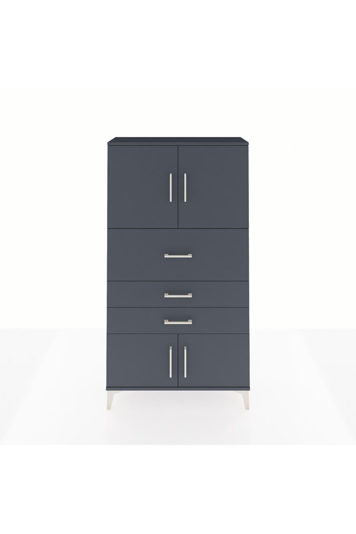 Arges Dolap 2 Raflı 3 Çekmeceli 4 Kapaklı 88x30x163 - S21M174V5A