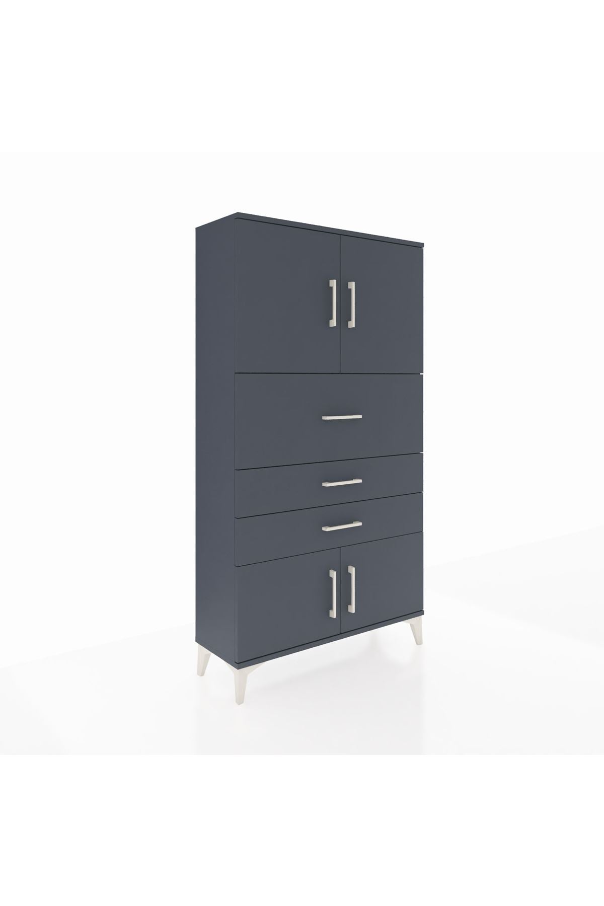 Arges Dolap 2 Raflı 3 Çekmeceli 4 Kapaklı 88x30x163 - S21M174V5A