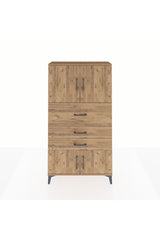 Arges Dolap 2 Raflı 3 Çekmeceli 4 Kapaklı 88x30x163