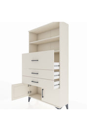 Arges Dolap 2 Raflı 3 Çekmeceli 2 Kapaklı 88x30x163 - S21M175V1A