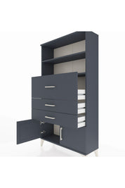 Arges Dolap 2 Raflı 3 Çekmeceli 2 Kapaklı 88x30x163 - S21M175V5A