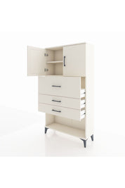 Arges Dolap 2 Raflı 3 Çekmeceli 2 Kapaklı 88x30x163 - S21M176V1A