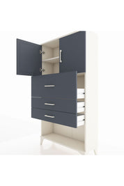 Arges Dolap 2 Raflı 3 Çekmeceli 2 Kapaklı 88x30x163 - S21M176V2A