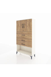 Arges Dolap 2 Raflı 3 Çekmeceli 2 Kapaklı 88x30x163 - S21M176V3A