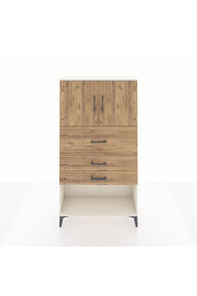 Arges Dolap 2 Raflı 3 Çekmeceli 2 Kapaklı 88x30x163 - S21M176V3A