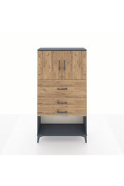 Arges Dolap 2 Raflı 3 Çekmeceli 2 Kapaklı 88x30x163 - S21M176V6A