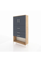 Arges Dolap 2 Raflı 3 Çekmeceli 2 Kapaklı 88x30x163 - S21M176V8A