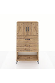 Arges Dolap 2 Raflı 3 Çekmeceli 2 Kapaklı 88x30x163 - S21M176V9A