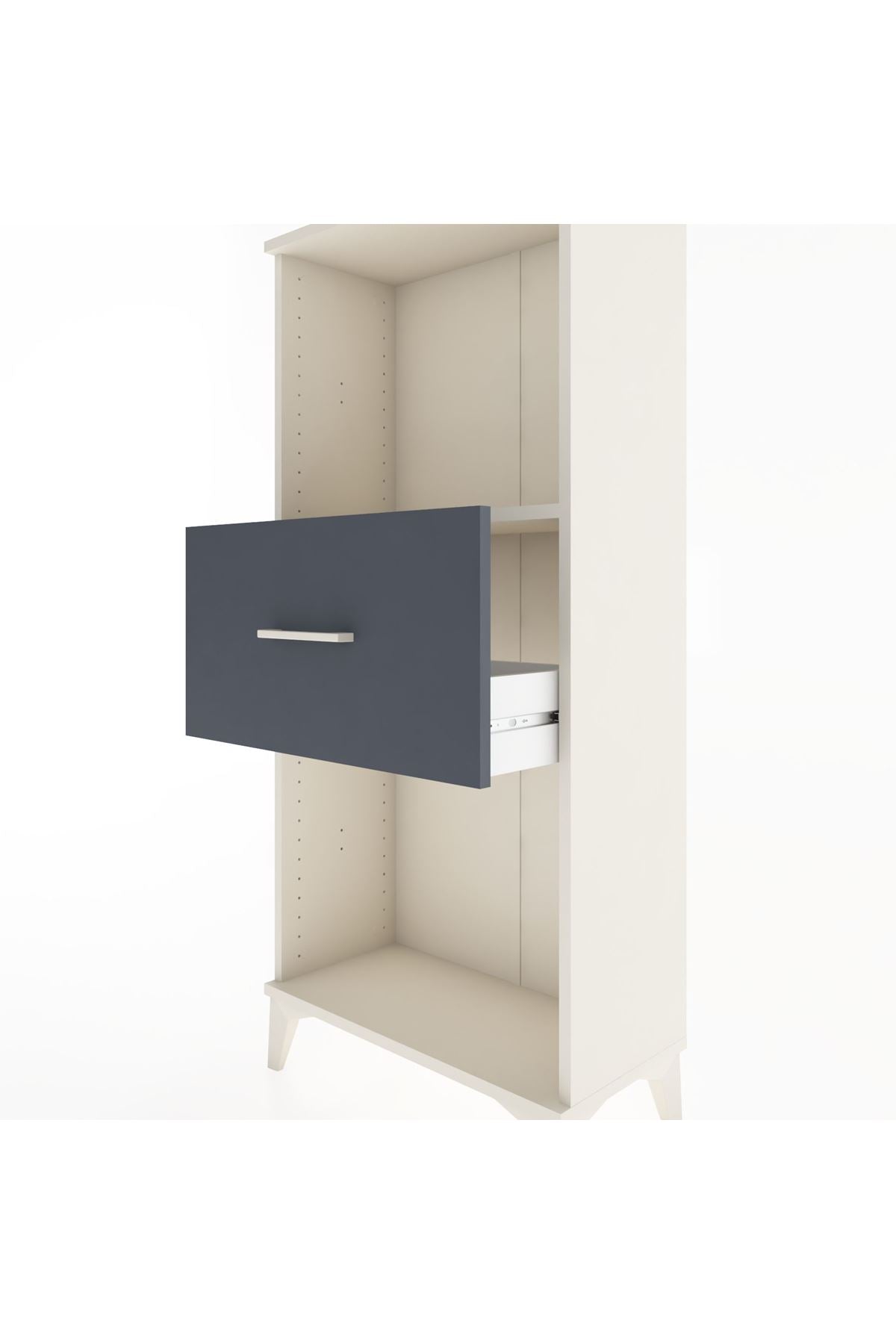 Hyperion Dolap Tek Raflı Tek Çekmeceli 60x44x134 - S50M002V2B
