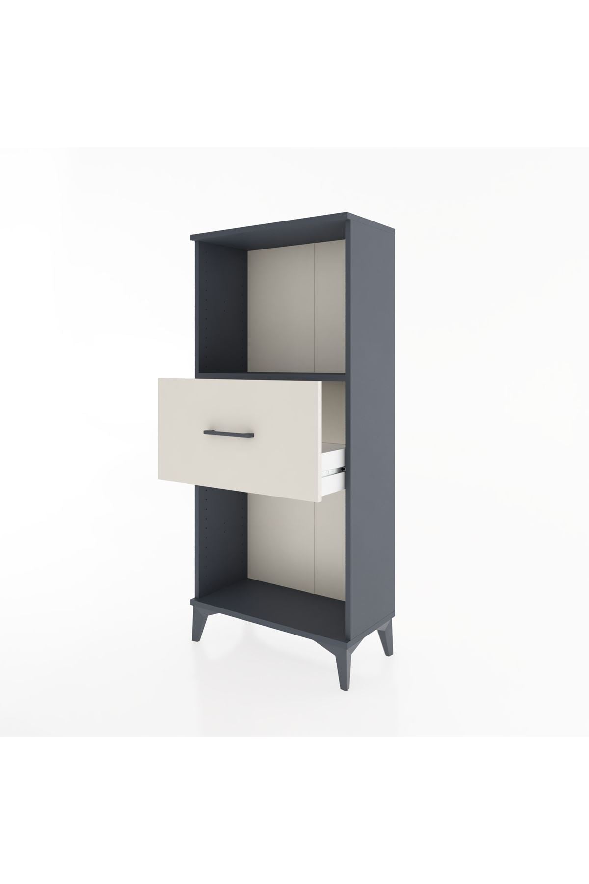 Hyperion Dolap Tek Raflı Tek Çekmeceli 60x44x134 - S50M002V4B