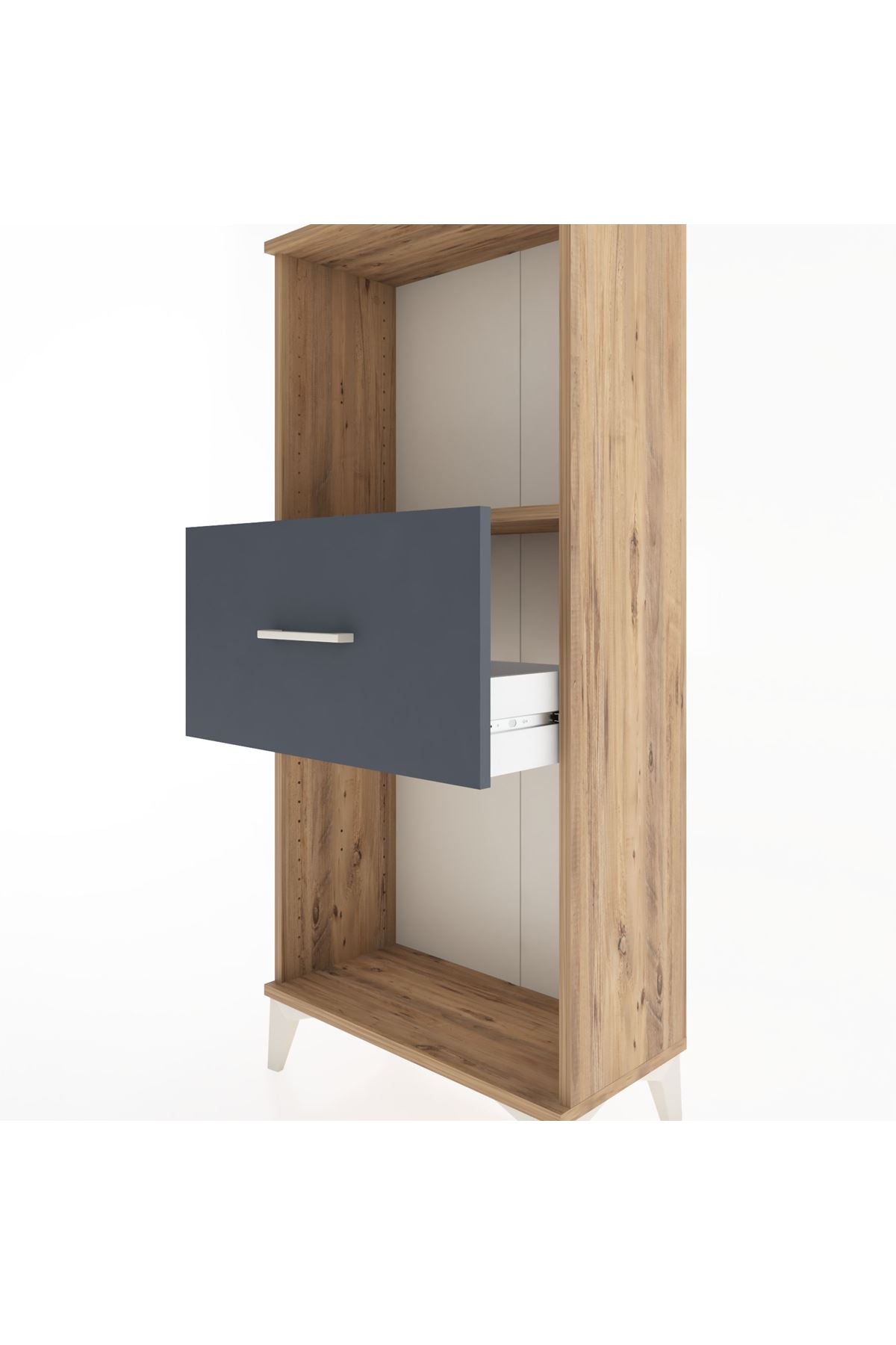 Hyperion Dolap Tek Raflı Tek Çekmeceli 60x44x134 - S50M002V8B