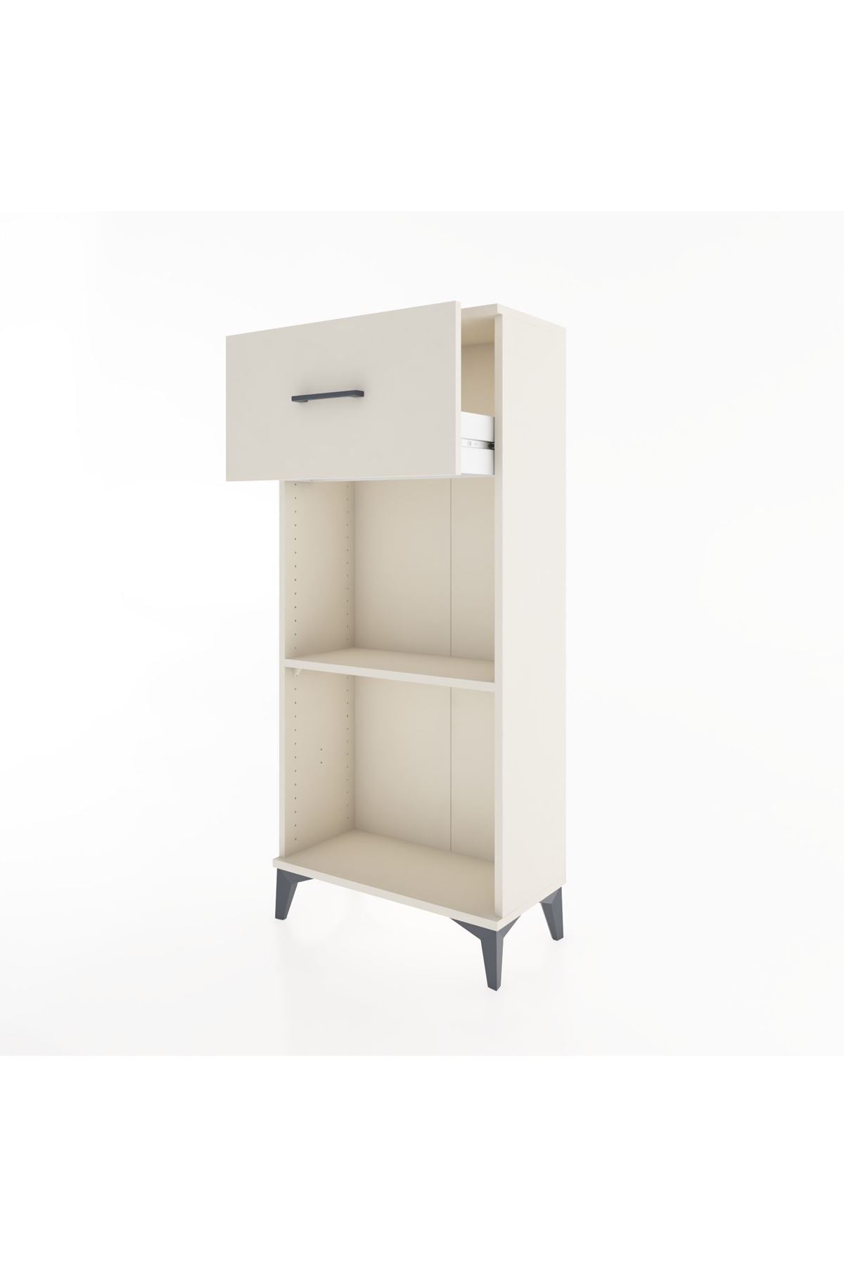 Hyperion Dolap Tek Raflı Tek Çekmeceli 60x44x134 - S50M003V1B