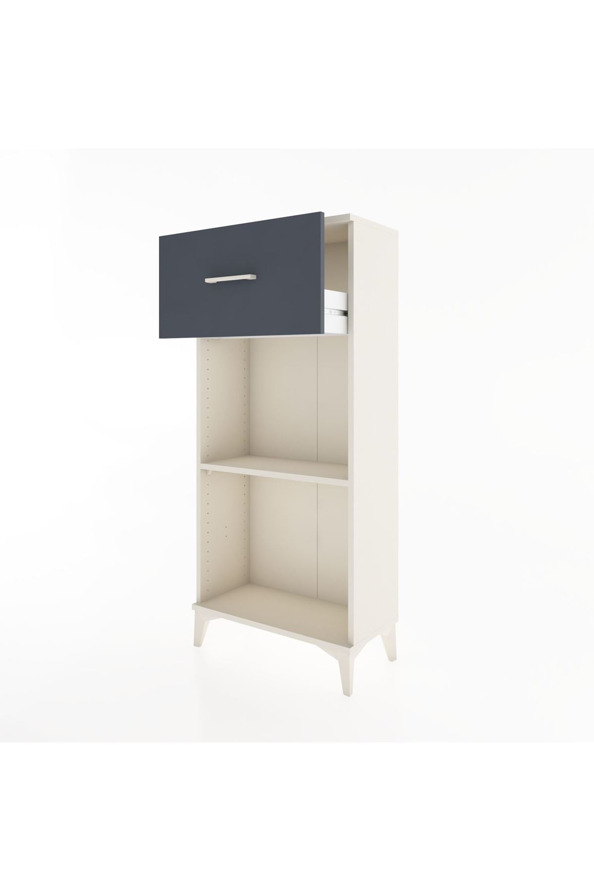 Hyperion Dolap Tek Raflı Tek Çekmeceli 60x44x134 - S50M003V2B