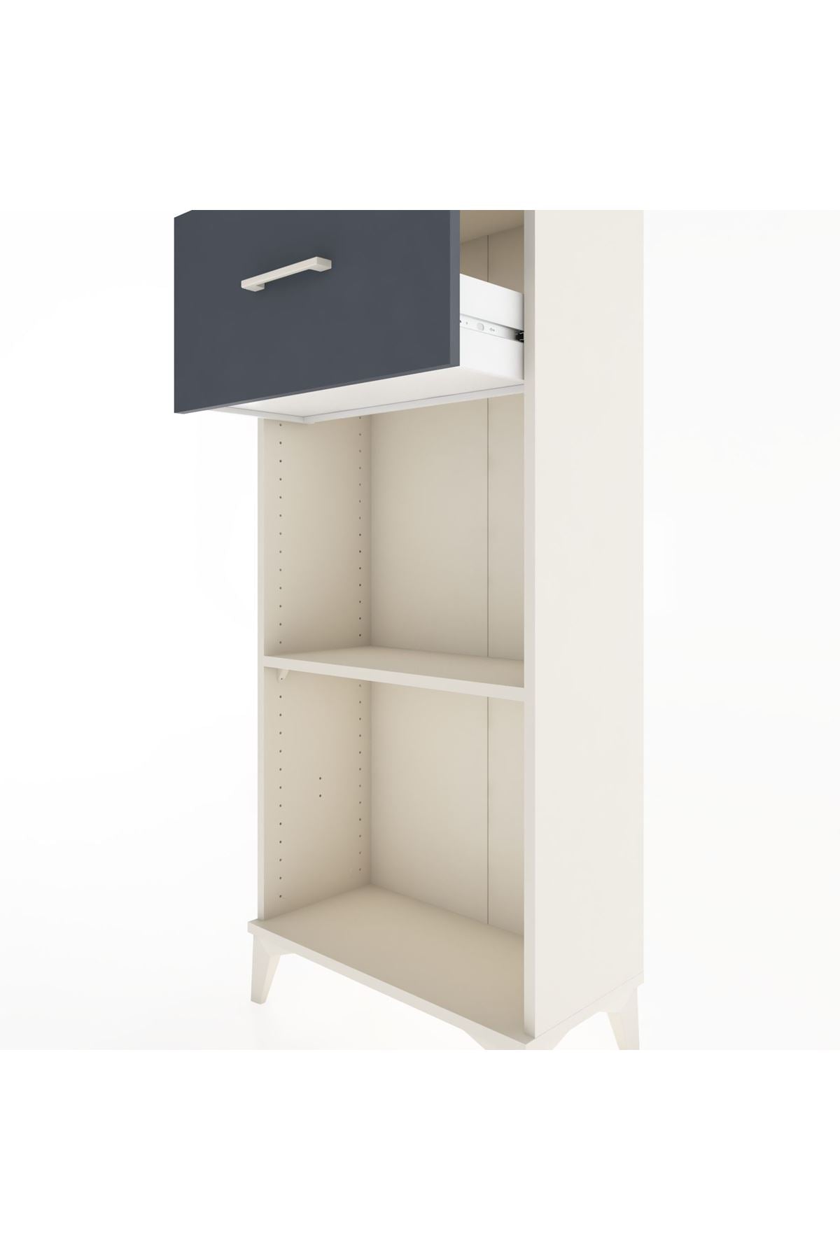 Hyperion Dolap Tek Raflı Tek Çekmeceli 60x44x134 - S50M003V2B