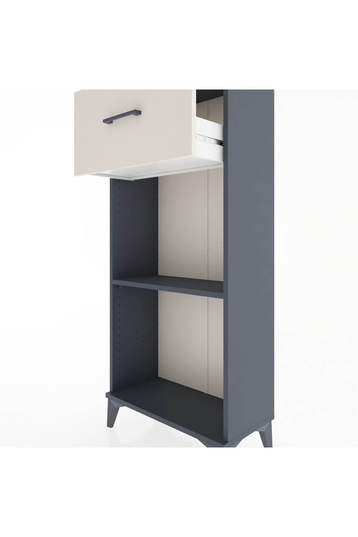 Hyperion Dolap Tek Raflı Tek Çekmeceli 60x44x134 - S50M003V4B