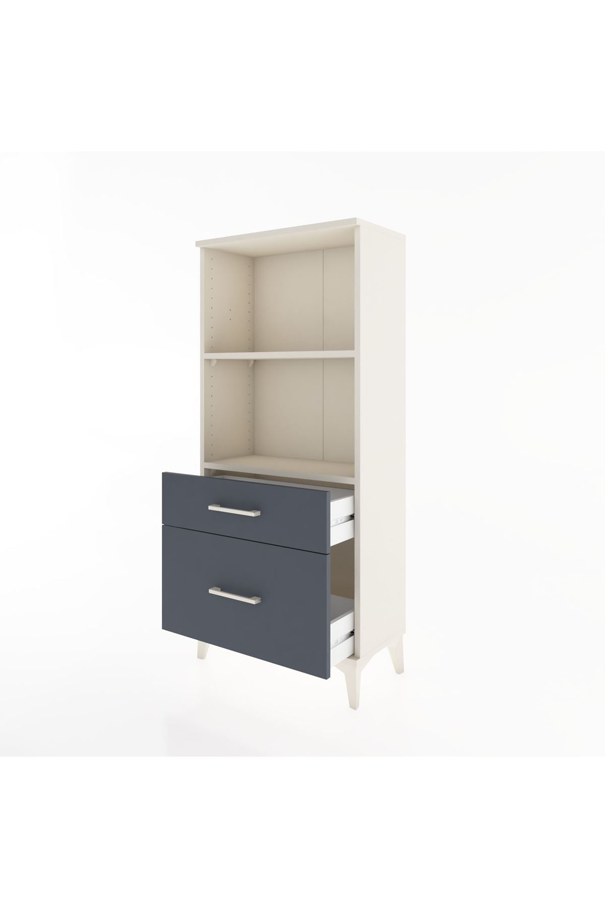 Hyperion Dolap 2 Raflı 2 Çekmeceli 60x44x134 - S50M004V2B