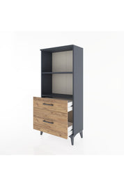 Hyperion Dolap 2 Raflı 2 Çekmeceli 60x44x134 - S50M004V6B
