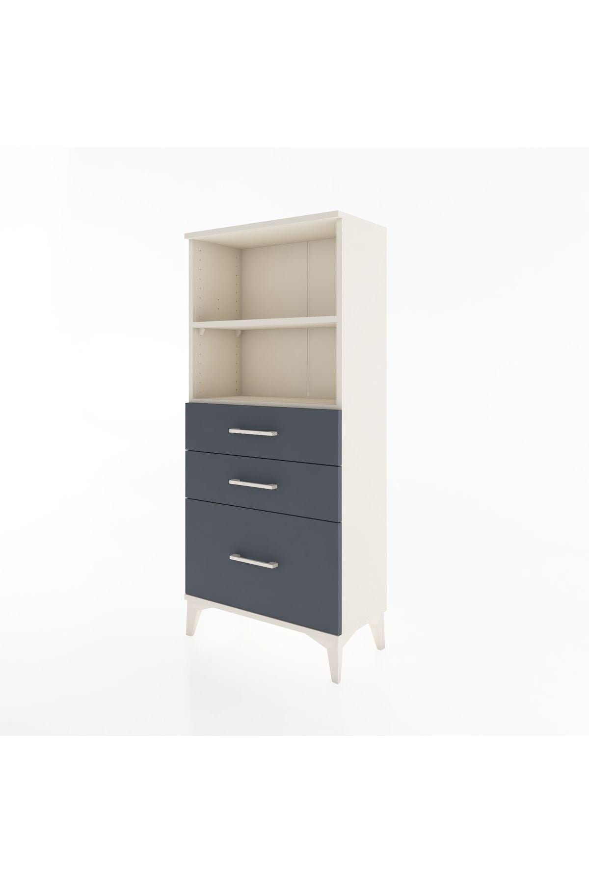 Hyperion Dolap 2 Raflı 3 Çekmeceli 60x44x134 - S50M005V2B