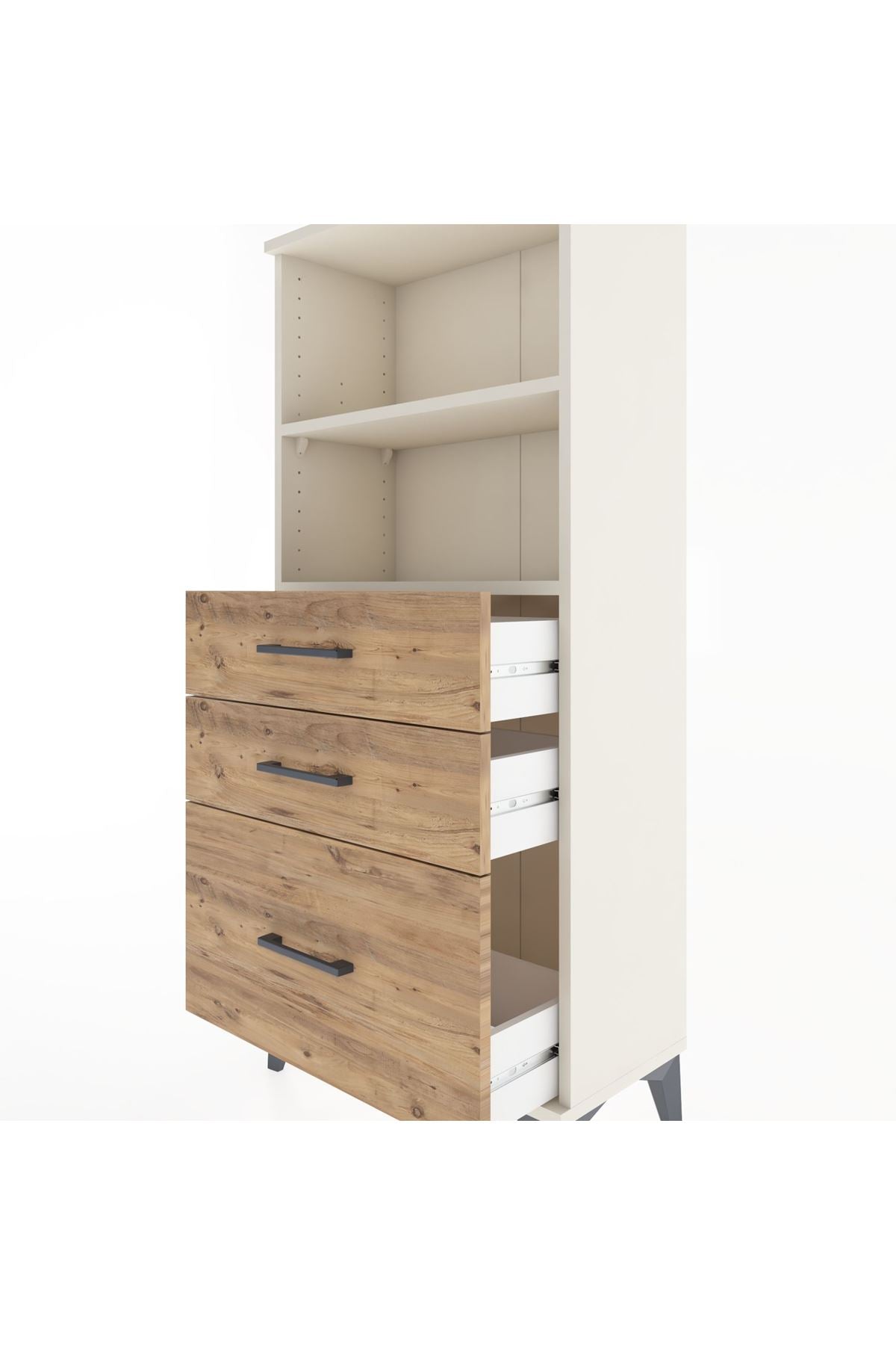 Hyperion Dolap 2 Raflı 3 Çekmeceli 60x44x134 - S50M005V3B