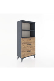 Hyperion Dolap 2 Raflı 3 Çekmeceli 60x44x134 - S50M005V6B