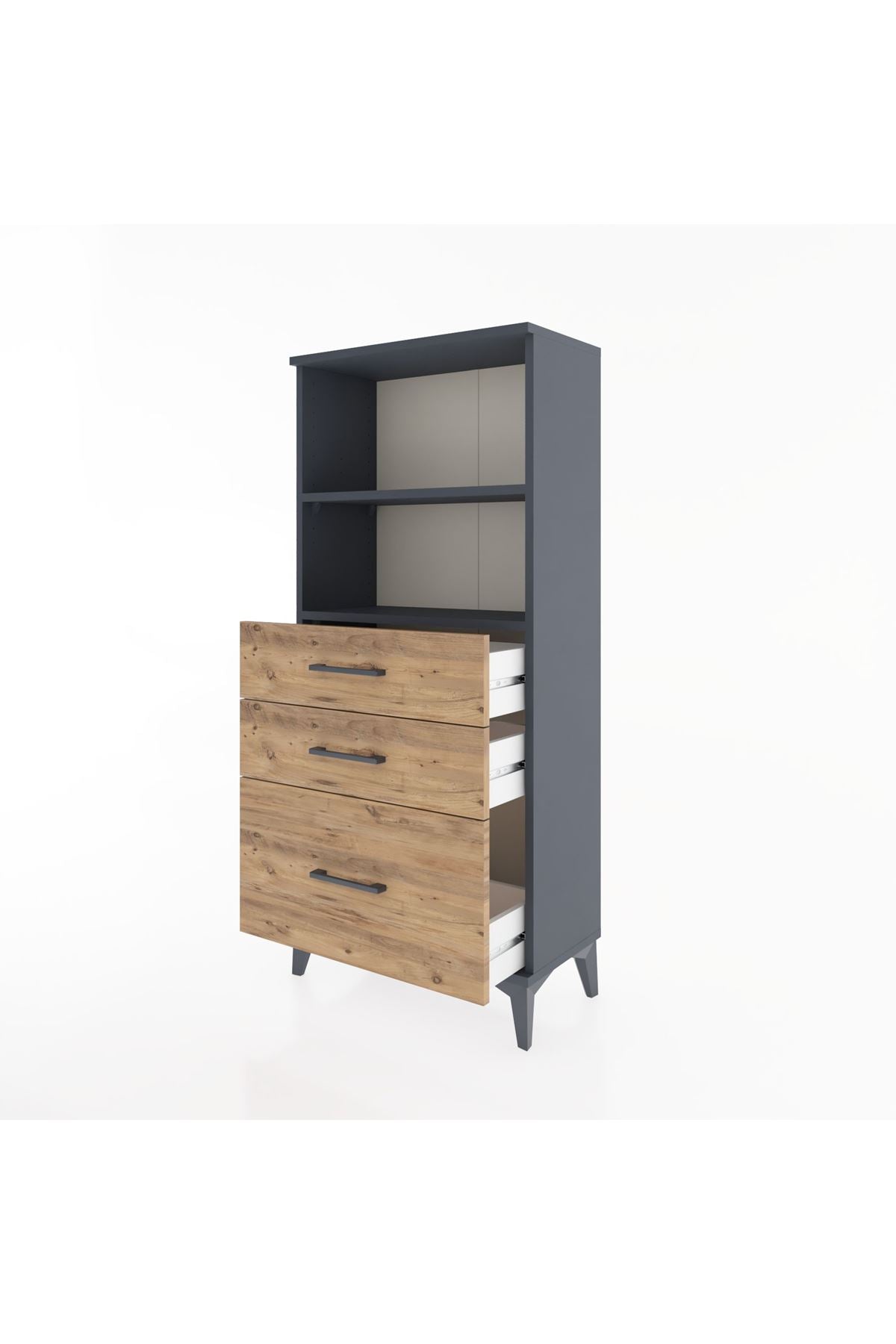 Hyperion Dolap 2 Raflı 3 Çekmeceli 60x44x134 - S50M005V6B