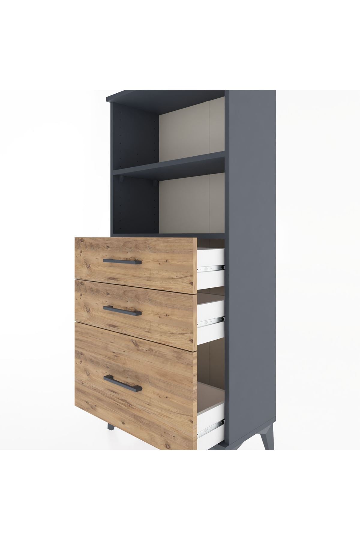 Hyperion Dolap 2 Raflı 3 Çekmeceli 60x44x134 - S50M005V6B