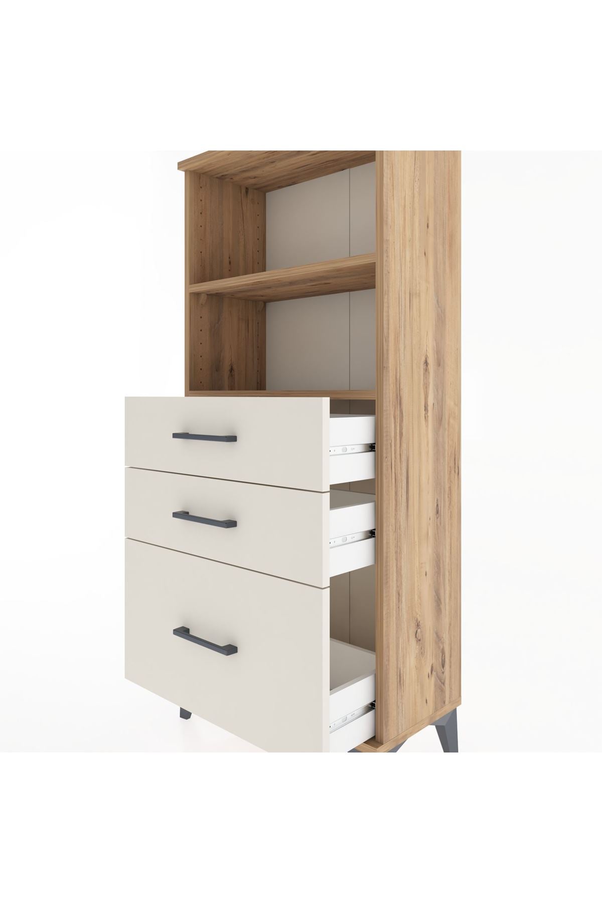 Hyperion Dolap 2 Raflı 3 Çekmeceli 60x44x134 - S50M005V7B