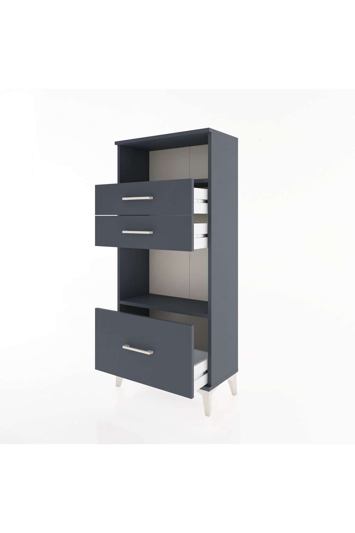 Hyperion Dolap 2 Raflı 3 Çekmeceli 60x44x134 - S50M006V5B