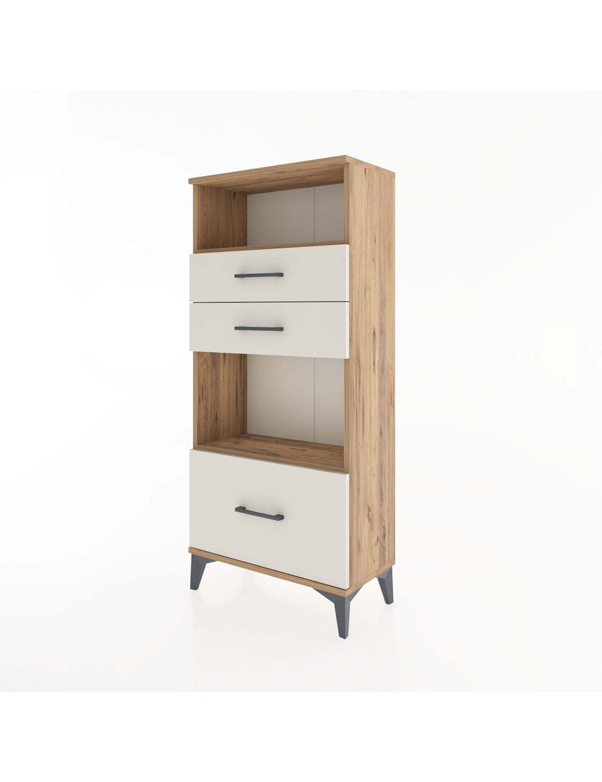 Hyperion Dolap 2 Raflı 3 Çekmeceli 60x44x134 - S50M006V7B