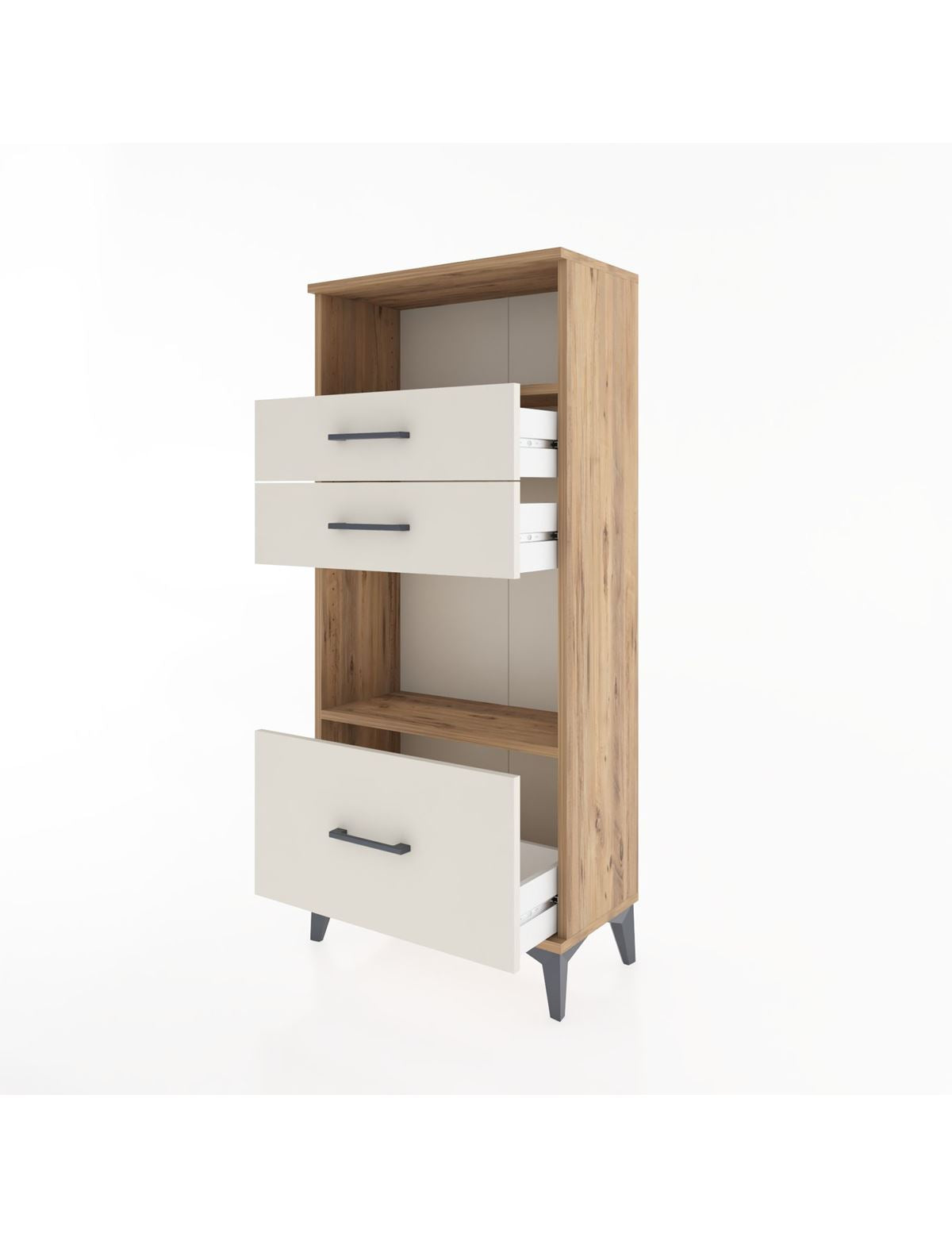 Hyperion Dolap 2 Raflı 3 Çekmeceli 60x44x134 - S50M006V7B
