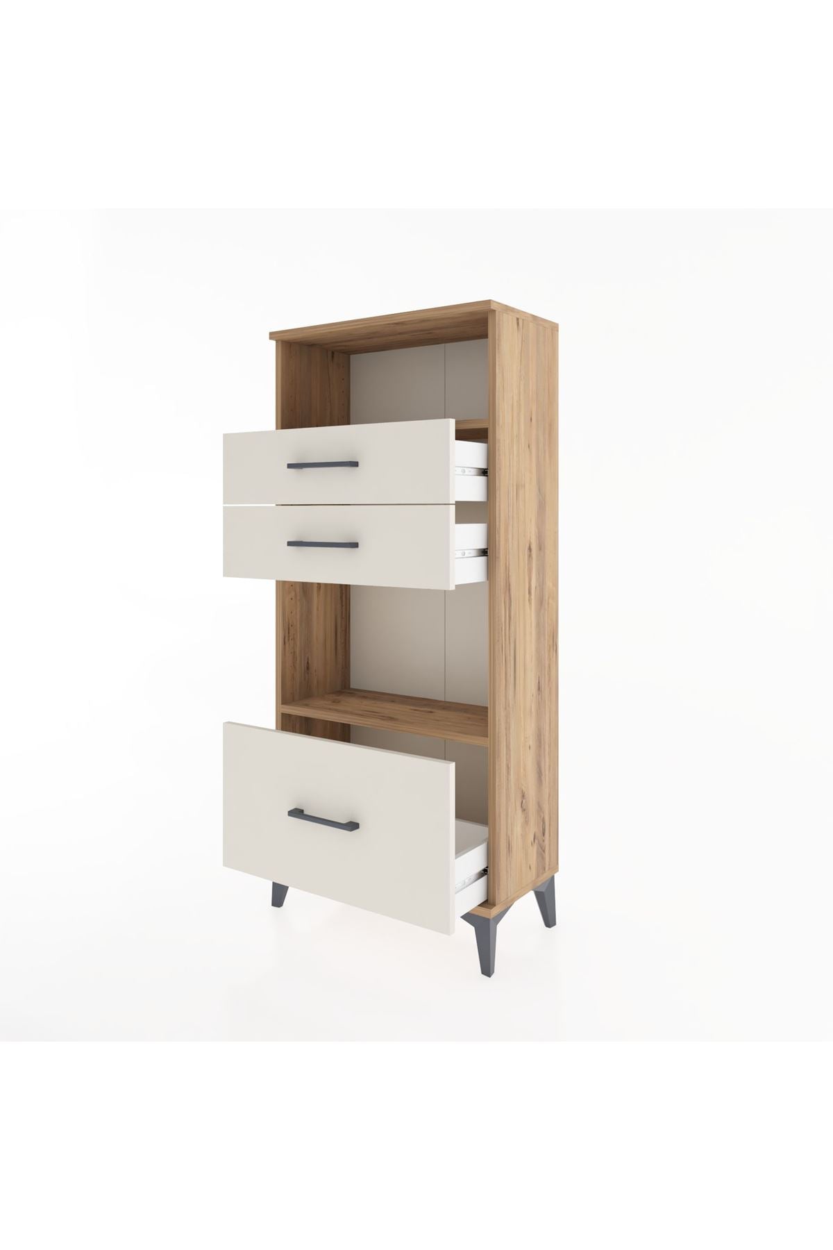 Hyperion Dolap 2 Raflı 3 Çekmeceli 60x44x134 - S50M006V7B