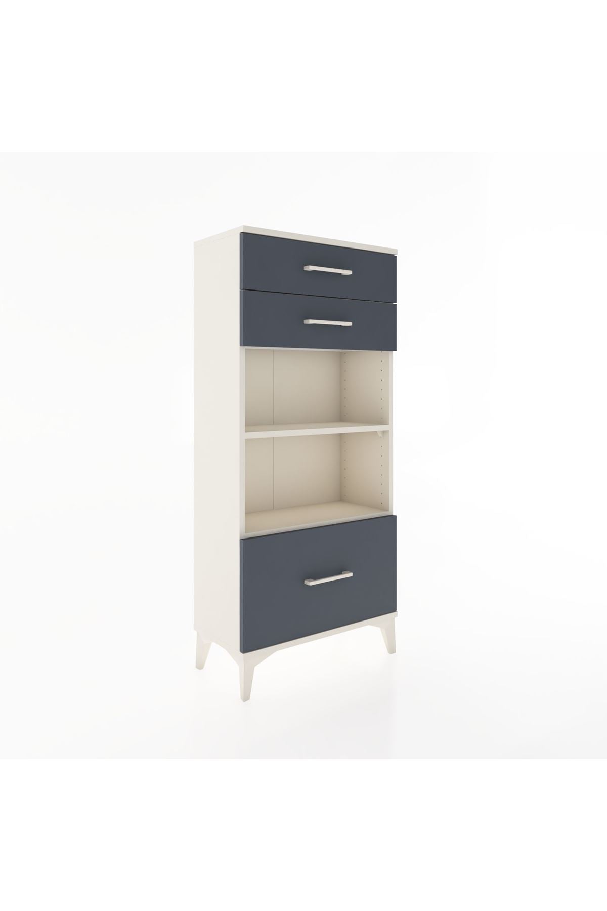 Hyperion Dolap 2 Raflı 3 Çekmeceli 60x44x134 - S50M007V2B