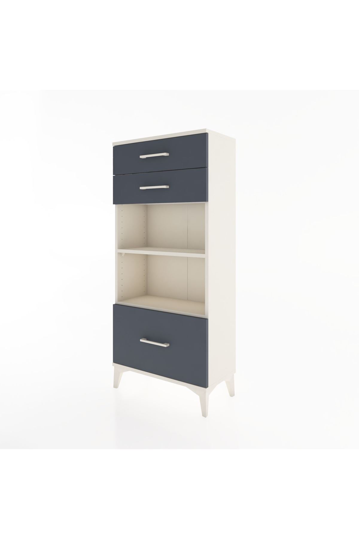 Hyperion Dolap 2 Raflı 3 Çekmeceli 60x44x134 - S50M007V2B