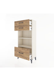 Hyperion Dolap 2 Raflı 3 Çekmeceli 60x44x134 - S50M007V3B