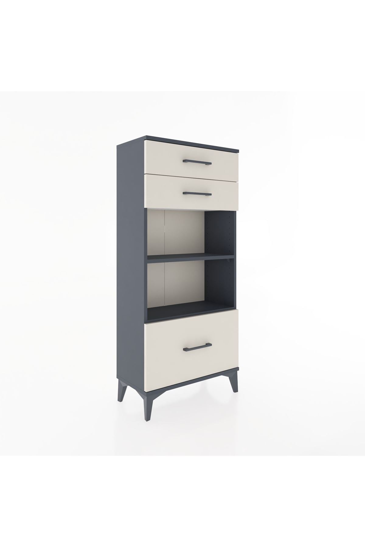 Hyperion Dolap 2 Raflı 3 Çekmeceli 60x44x134 - S50M007V4B