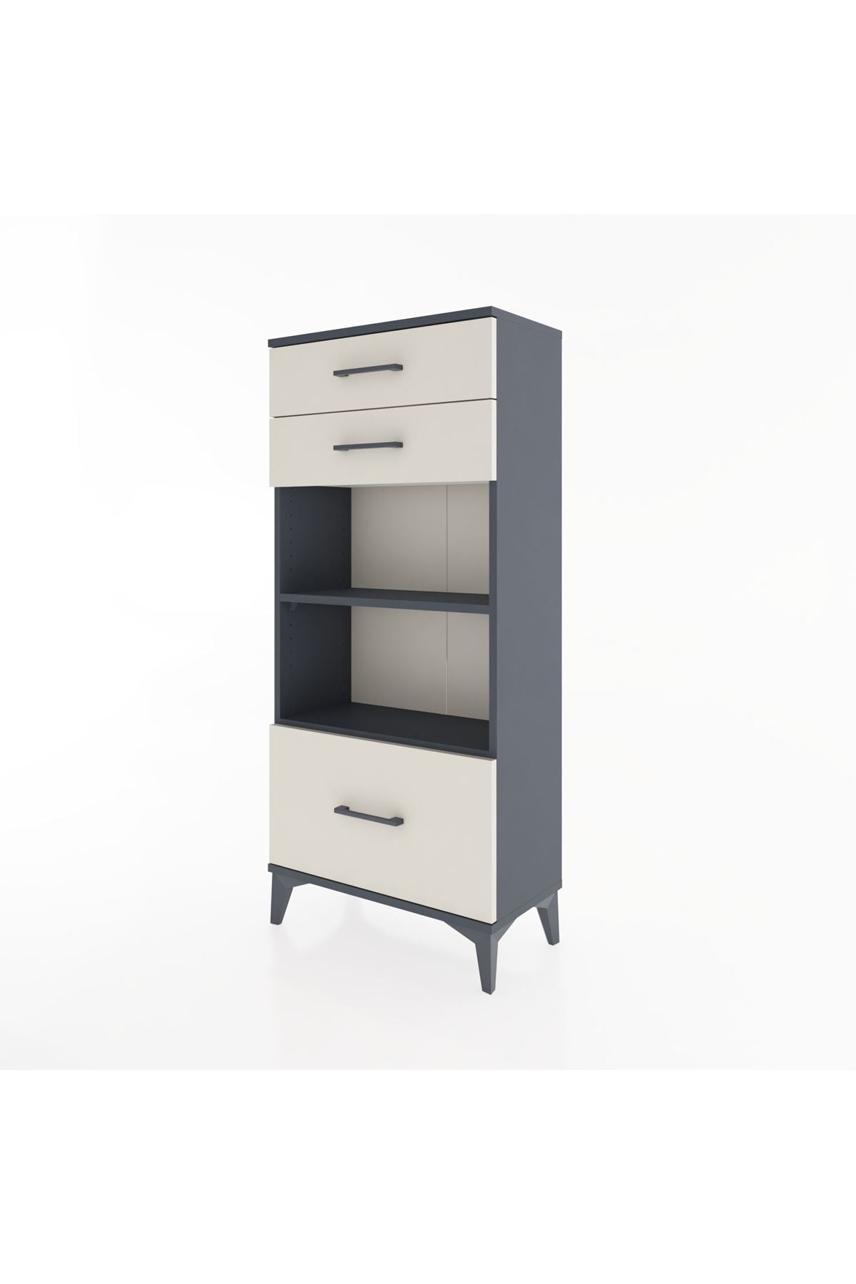 Hyperion Dolap 2 Raflı 3 Çekmeceli 60x44x134 - S50M007V4B