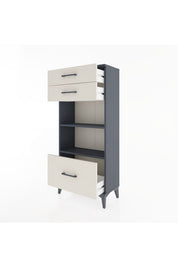 Hyperion Dolap 2 Raflı 3 Çekmeceli 60x44x134 - S50M007V4B